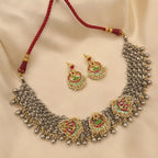 Multicolor Tribal Necklace Set - PJNT069