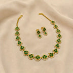 Multicolor Jadau Kundan Necklace & Maathapatti Set – PJNS053