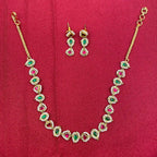 MultiColor Jadau Kundan Neckalce Set - PJNS307
