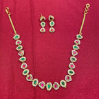 MultiColor Jadau Kundan Neckalce Set - PJNS307