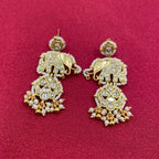Multicolor Gold Plated Jadau Kundan  Earrings– PJER026