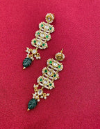 Multicolor Gold Plated Jadau Kundan  Earrings– PJER322