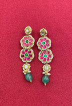 Multicolor Jadau Kundan  Earrings– PJER039