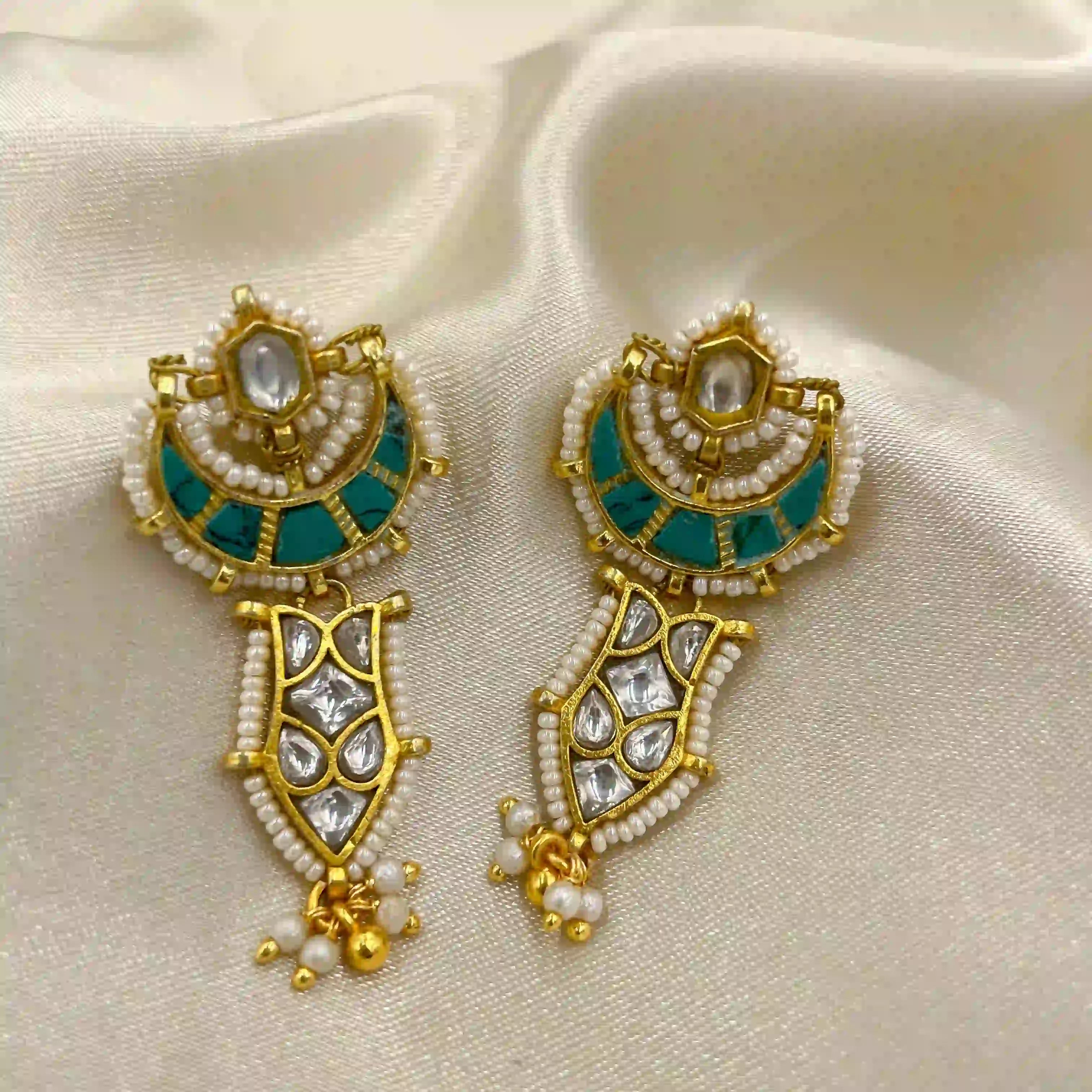 Multicolor Jadau Kundan  Earrings– PJER024