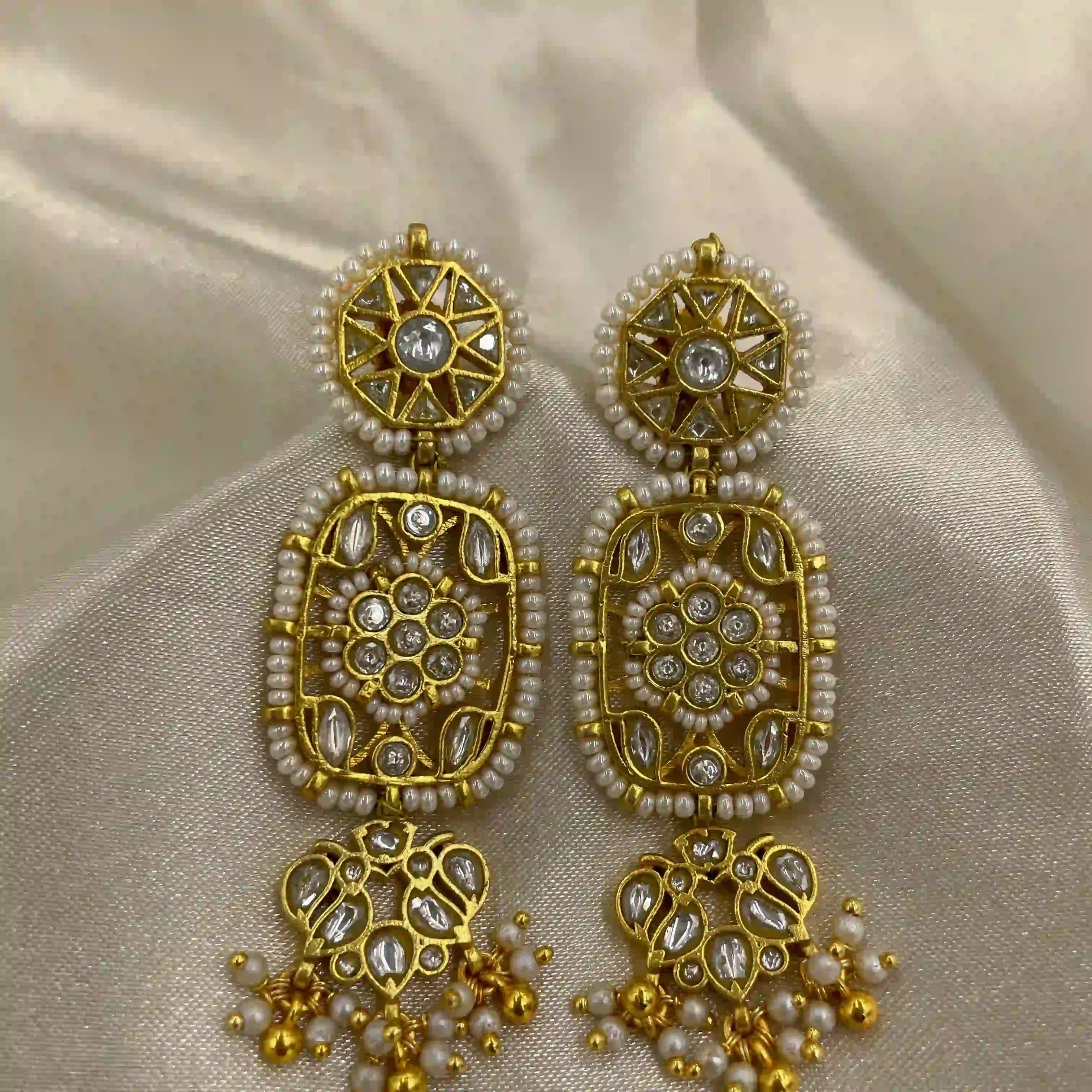 Multicolor Jadau Kundan  Earrings– PJER027