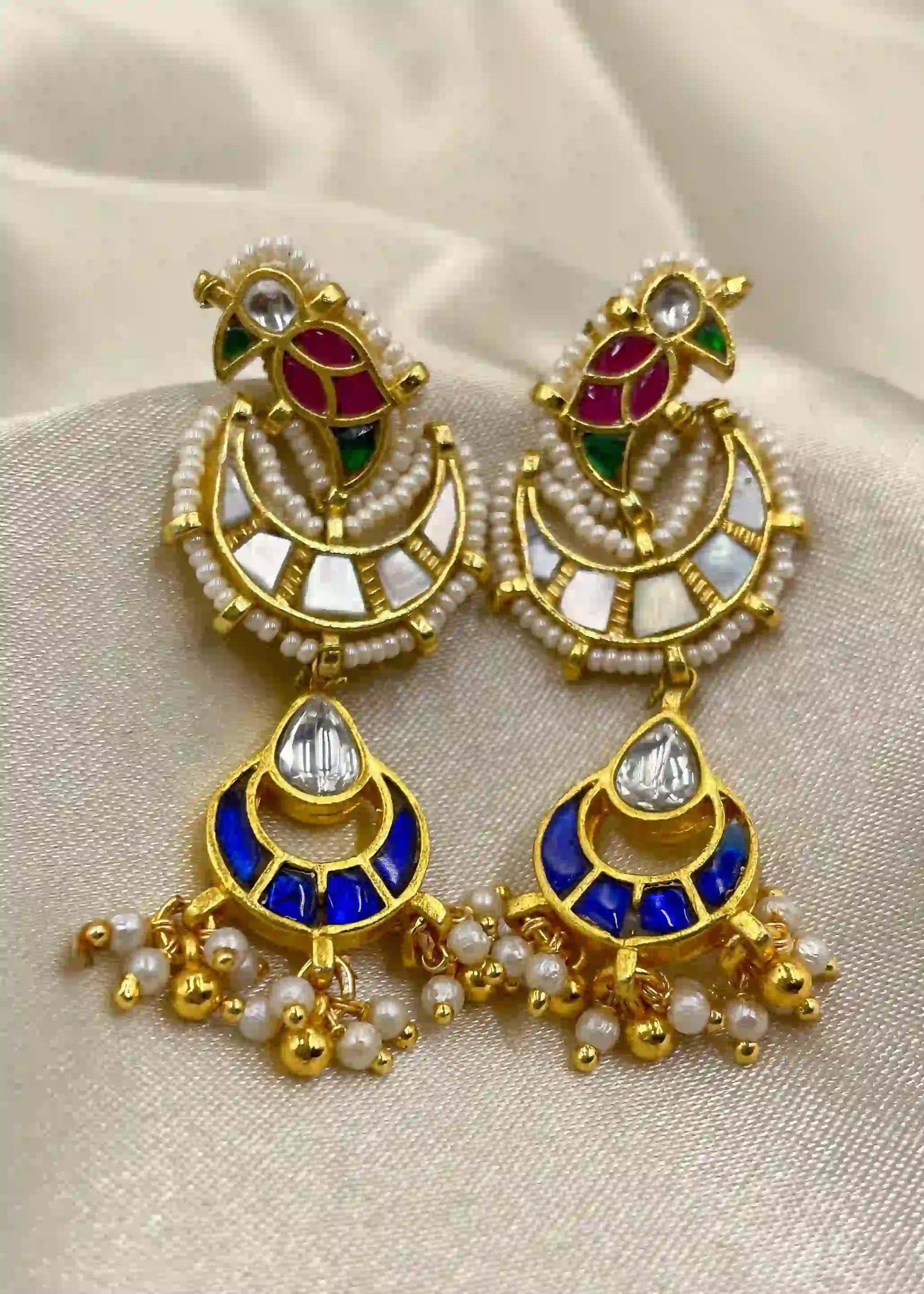 Multicolor Jadau Kundan  Earrings– PJER029