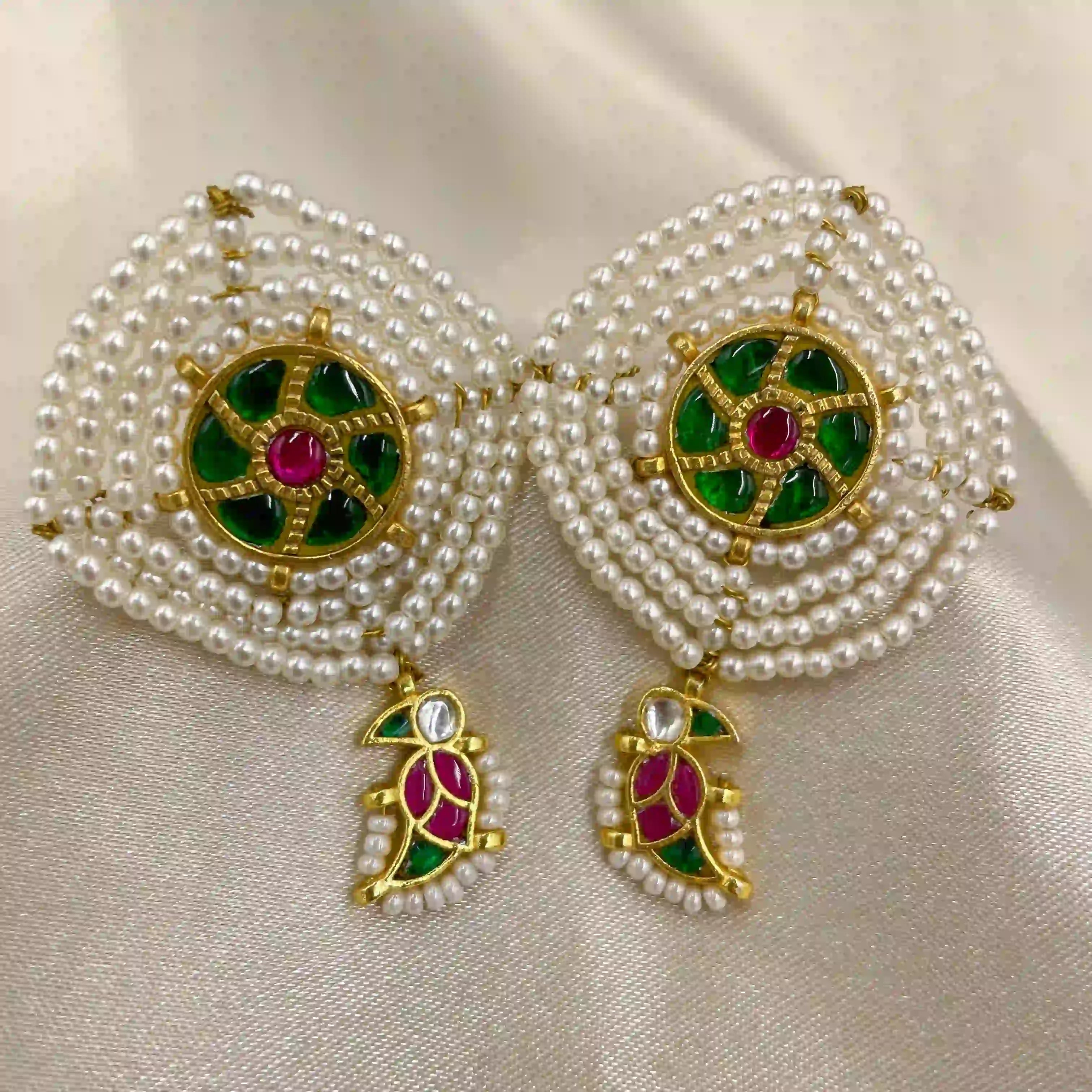 Multicolor Jadau Kundan  Earrings– PJER032