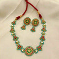 Multicolor Jadau Kundan Necklace Set – PJNS045