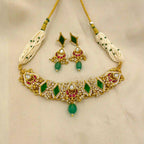 Multicolor Jadau Kundan Necklace Set– PJNS055