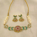 Multicolor Jadau Kundan Necklace Set– PJNS058