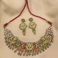 Multicolor Tribal Necklace Set - PJNT071