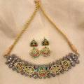 Multicolor Tribal Necklace Set - PJNT070