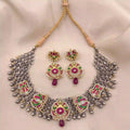 Multicolor Tribal Necklace Set - PJNT065