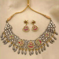 Multicolor Tribal Necklace Set - PJNT064
