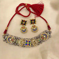 Multicolor Tribal Necklace Set - PJNT062