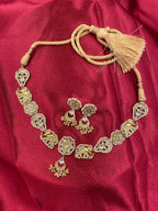 Multicolor Jadau Kundan Necklace Set – PJNS019