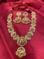 MultiColor Gold Plated Jadau Kundan Neckalce Set - PJNS112