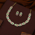 Multicolor Jadau Kundan Necklace & Maathapatti Set – PJNS017