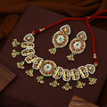 Multicolor Jadau Kundan Necklace Set – PJNS016