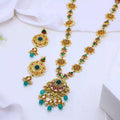 Multicolor Jadau Kundan Necklace Set – PJNS040