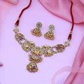 Multicolor Jadau Kundan Necklace Set-PJNS01