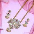 Multicolor Jadau Kundan Necklace Set-PJNS05