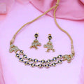 Multicolor Jadau Kundan Necklace Set-PJNS04