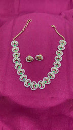 MultiColor Gold Plated Jadau Kundan Necklace Set  - PJNS307