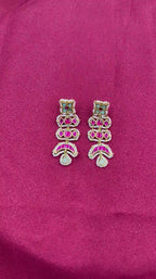Multicolor Gold Plated Jadau Kundan  Earrings– PJER327