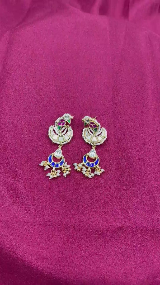 Multicolor Jadau Kundan  Earrings– PJER029